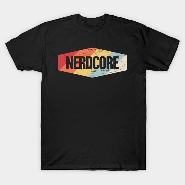 Nerdcore - Nerdy & Geeky Hip Hop Music T-Shirt by Wizardmode